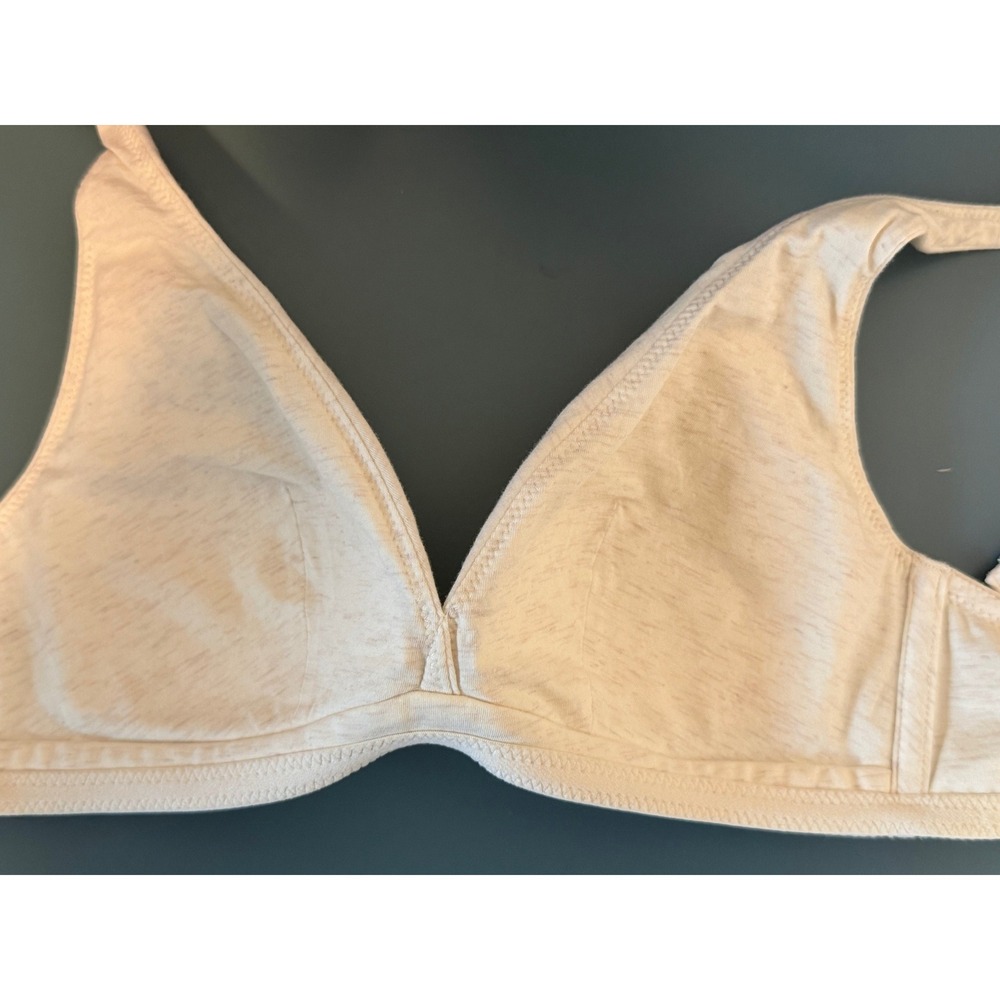 Understance Plunge Cotton Bra White Melange 32A Wireless U10810673 - Picture 3 of 6